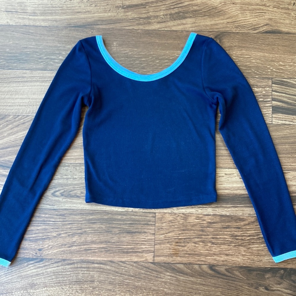 Dazy Trendy Blue Crop